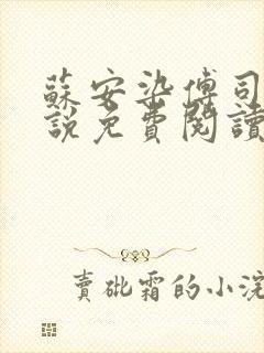 苏安染傅司寒小说免费阅读无弹窗