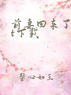 前妻回来了txt下载