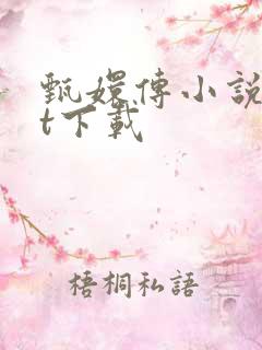 甄嬛传小说txt下载