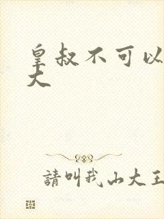 皇叔不可以 太大