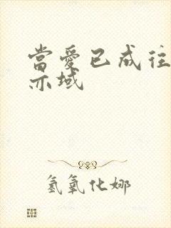 当爱已成往事 亦域