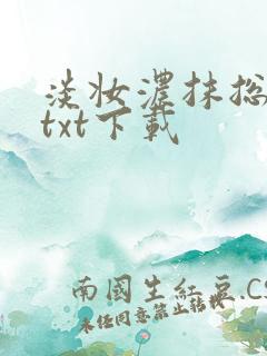 淡妆浓抹总相宜txt下载