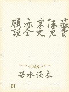 顾亦寒伍薇薇小说全文免费阅读