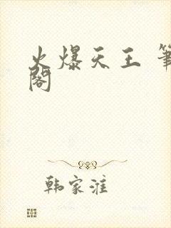 火爆天王 笔趣阁