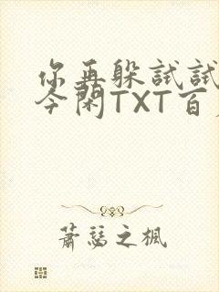 你再躲试试BY今闲TXT百度网盘