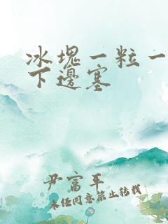 冰块一粒一粒往下边塞