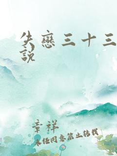 失恋三十三天小说