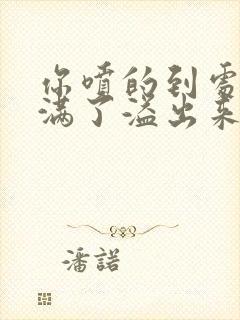 你喷的到处都是满了溢出来了