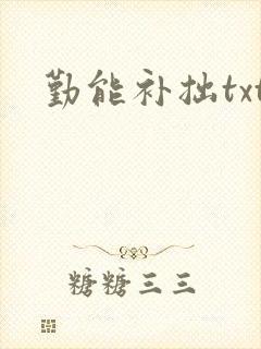 勤能补拙txt