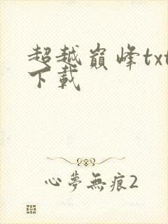 超越巅峰txt下载