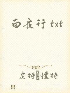 白夜行 txt