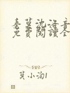 秦莫沈洛音小说免费阅读全文