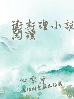 卫斯理小说在线阅读