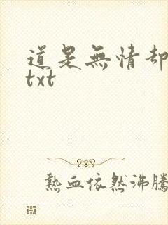 道是无情却有情txt