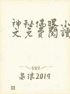 神秘佛眼小说全文免费阅读