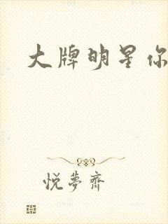 大牌明星你站住