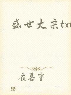 盛世大宋txt