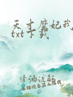 天才魔妃我要了txt下载