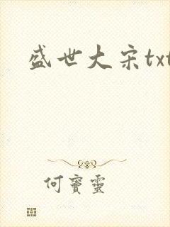 盛世大宋txt