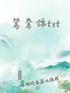 鸳鸯锦txt