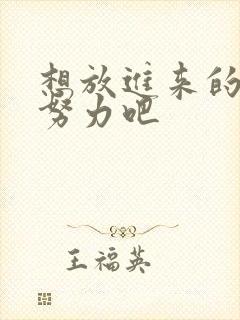 想放进来的话就努力吧