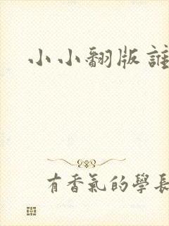 小小翻版谁是妈