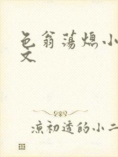 色翁荡熄小说全文