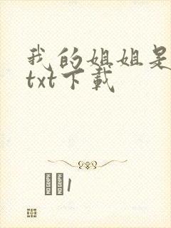 我的姐姐是美女txt下载