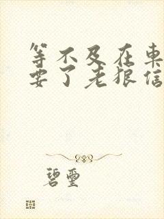 等不及在车里就要了老狼信息