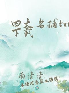 四大名捕txt下载