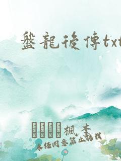 盘龙后传txt
