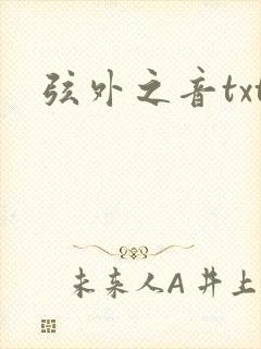 弦外之音txt