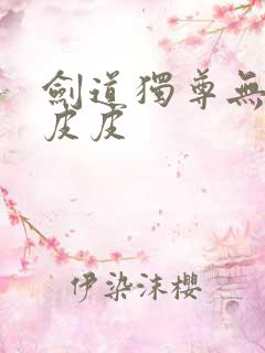 剑道独尊无弹窗皮皮