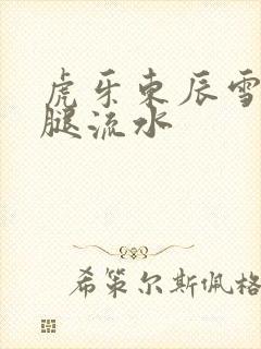 虎牙东辰雪见抖腿流水