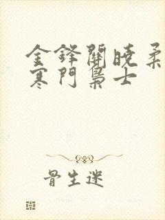 金锋关晓柔小说寒门枭士