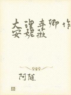 大理寺卿作者:安妮薇