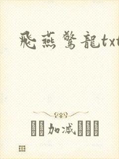 飞燕惊龙txt