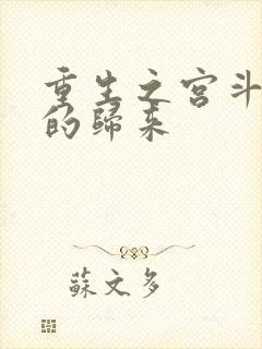 重生之宫斗炮灰的归来