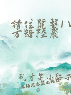 错位关系1∨1方糖陆岩