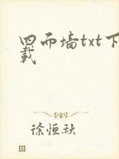 四面墙txt下载