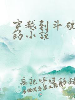 穿越到斗破苍穹的小说