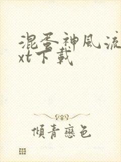 混蛋神风流史txt下载