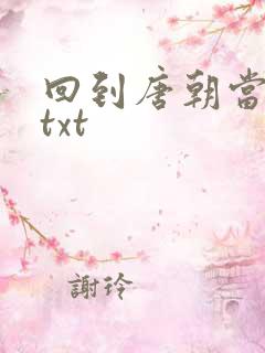 回到唐朝当皇帝txt