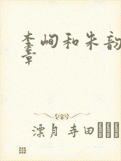 李峋和朱韵47章