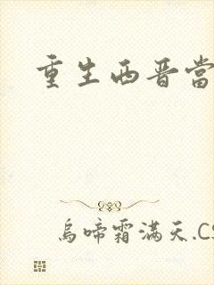 重生西晋当太子