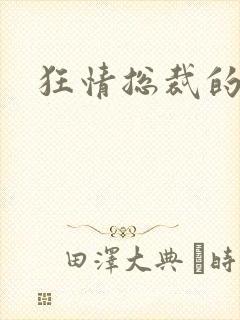 狂情总裁的囚妻