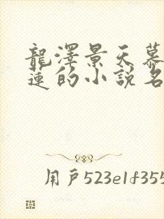 龙泽景天慕容青莲的小说名字