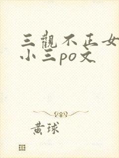 三观不正女主是小三po文