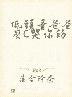 低头看爸爸是怎么C哭你的