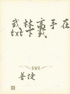 武林高手在校园txt下载